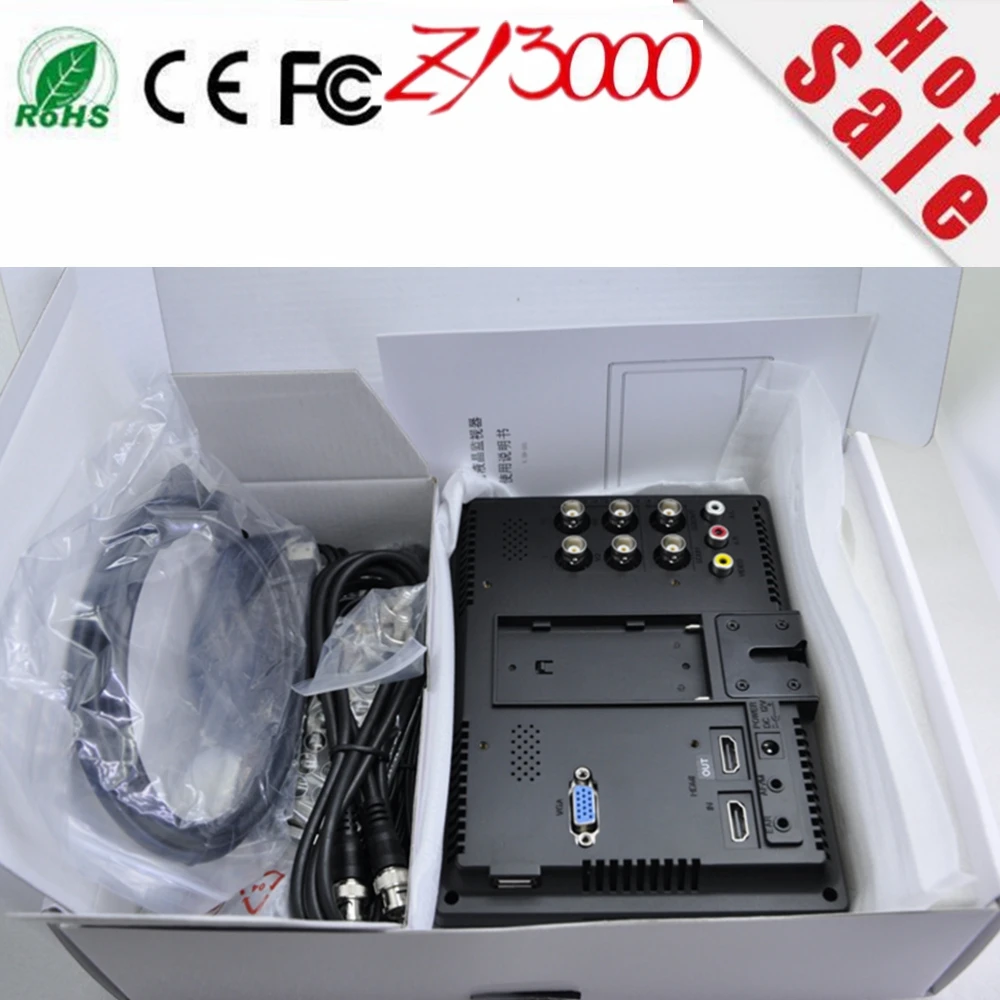 Новый 7 &quotPro Broadcast с HD HDMI SDI входом 1280*800 IPS полевой hd монитор пиковый фильтр 5D II