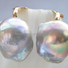 Shitou 00107 ПОЧТИ КРУГЛЫЕ КЕШИ ЖЕМЧУЖНЫЕ СЕРЬГИ(без стержня