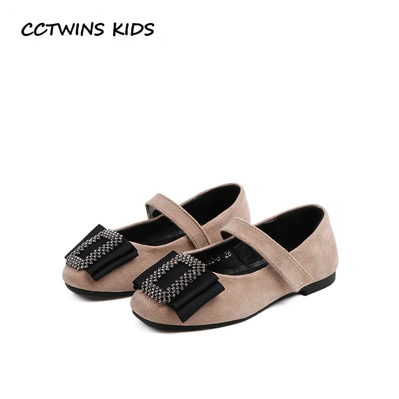 

CCTWINS Kids Shoes 2019 Spring Children Fashion Butterfly Shoe Babys Brand Rhinestone Flat Girl Brand Mary Jane GM2250