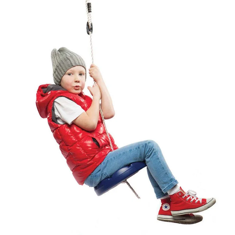 

Kids Disc Swing Toy Outdoor Tree Hanging Disc Rope Swing Set Kids Round Rope Swings Garden Park Playground Playing Swingset Toy