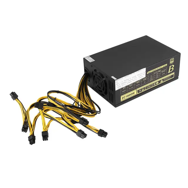 Cheap New Professional 1800W Vehicle Server Power Supply Miner Mining Dedicated Power Supply 6Pin For BTB Ant S5 S7 S9 A6 A7 L3 R4 Cheap New Professional 1800W Vehicle Server Power Supply Miner Mining Dedicated Power Supply 6Pin For BTB Ant S5 S7 S9 A6 A7 L3 R4