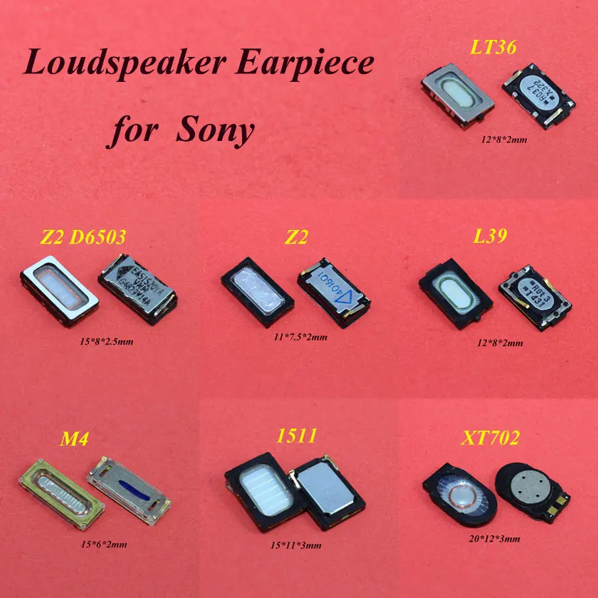 

1 Piece Loudspeaker Receiver Earpiece Front Frontal Speaker for Sony Xperia LT36 Z2 D6503 L39 M4 1511 XT702 Repair Parts