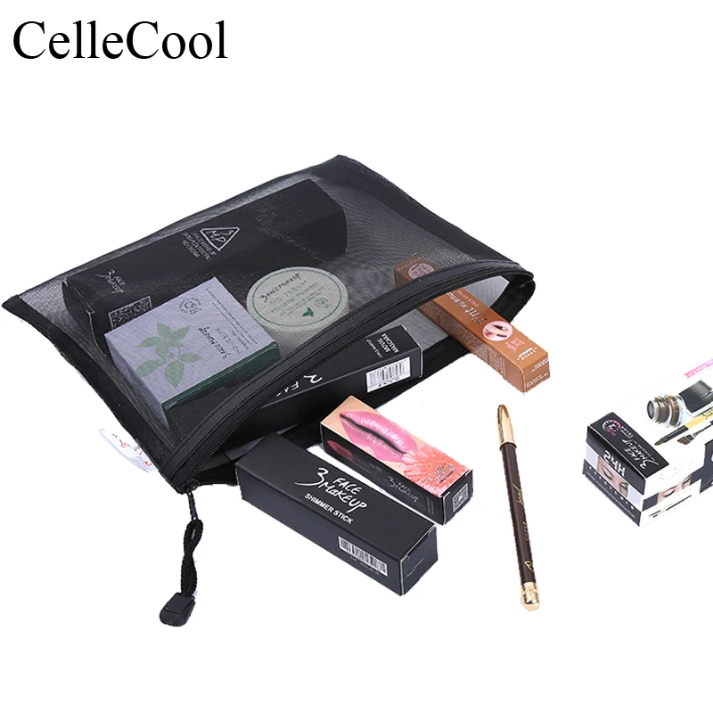

Women Zipper Make Up Transparent Makeup Case Organizer Storage Pouch Toiletry Beauty Wash Kit Bags Casual Travel Cosmetic Bag