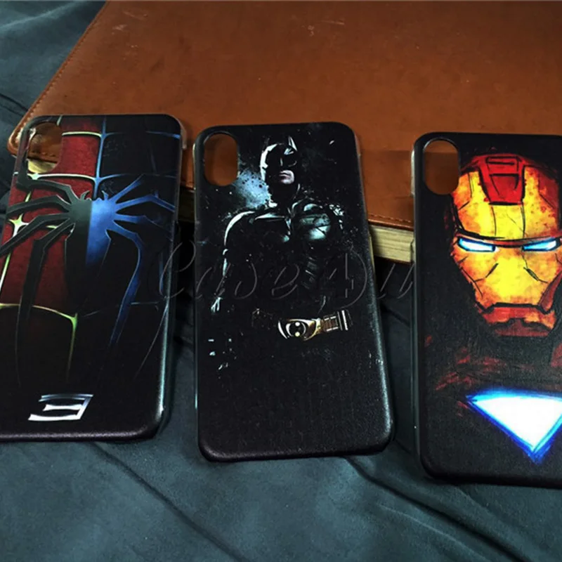 Чехол Marvel с суперменом для iPhone X 8 7 6 s Plus Бэтменом Железным человеком пауком iPhone7