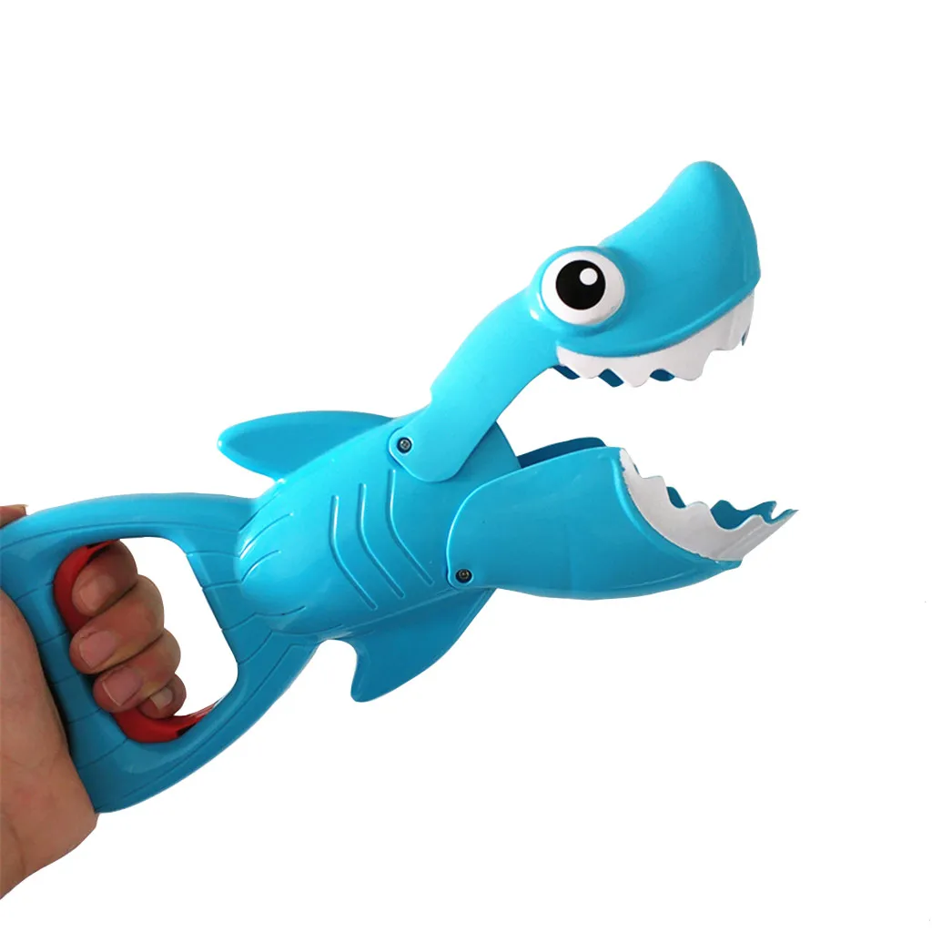 Grabber Cute Animal Bath Toy for Boys and Girls Water Toy Blue Fish with Teeth with 4 Toy Fishe Kids Beach Bath Toys z713