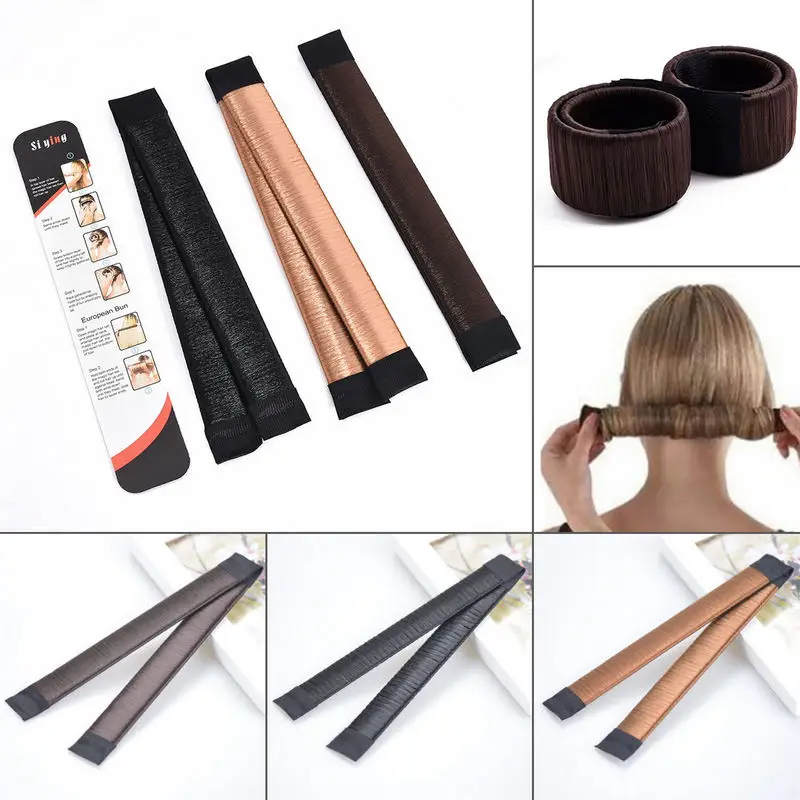 Модные женские туфли Сделай Сам DIY бигуди для волос укладки резинка формирования