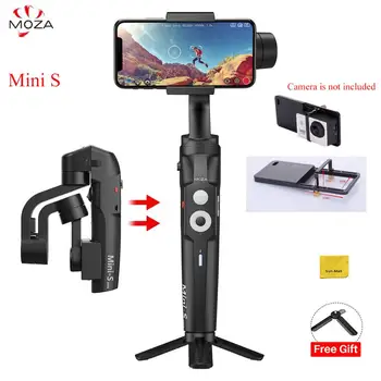 

Moza Mini-S 3 Axis Gimbal Stabilizer, Foldable Design, 260g Payload, One-Button Zoom, Focus Control, Quick Playback, Hyper-Lapse