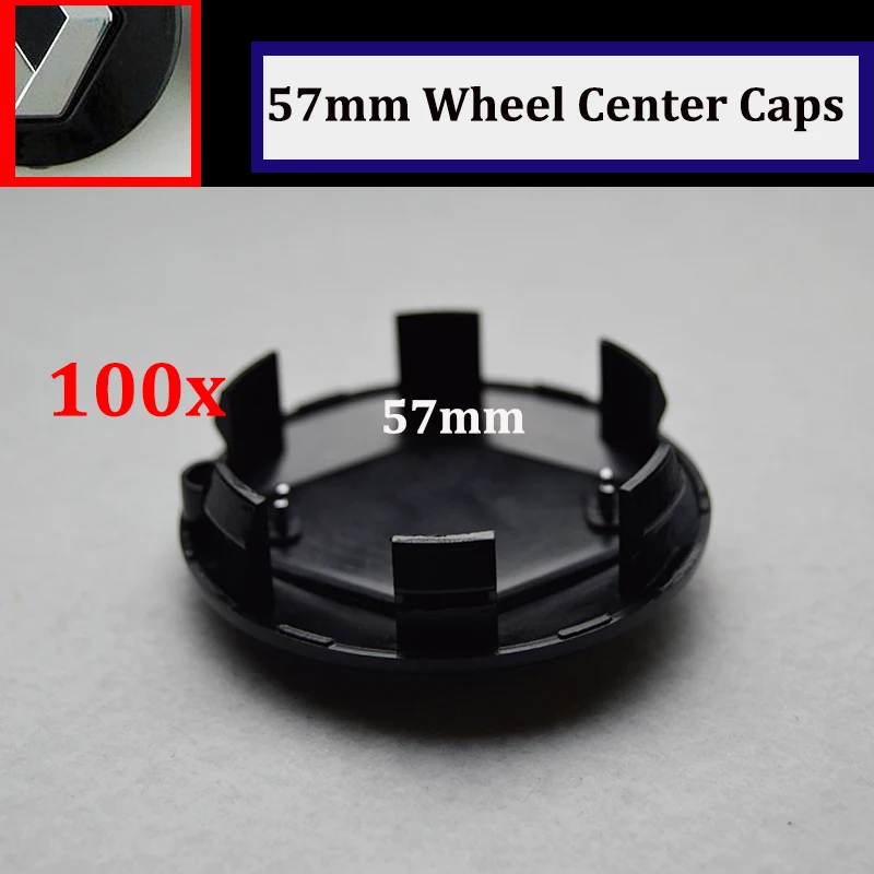 100 x 57mm auto wheel hub cap abs black Megane/Clio/Laguna/Twingo/Espace Label Renault car rim cover logo emblem |