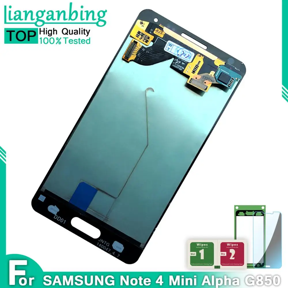 Новый супер AMOLED LCD G850 G850F G850M G850K Note4 мини дисплей 100% протестированный рабочий