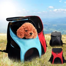 Oxford Dog Bag Backpacks to Carry Dogs Breathable Mesh Pet Carrier Backpack for Small Cats Dog Carrier Travel Bag with strap