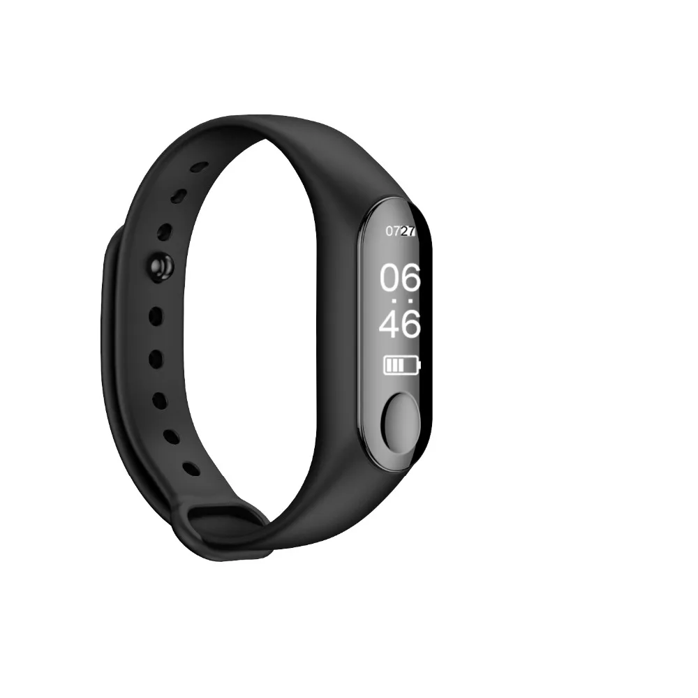 

Bluetooth M3 Smart Bracelet with Heart Rate Blood Pressure Alarm Clock Step Fitness Tracker for Android & IOS PK 115 xiaomi mi3