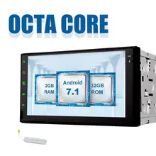 7-Inch Android 7.1 2 Din Car Stereo Head Unit Bluetooth GPS AM/FM Radio Support SWC/Backup Camera/4g/WiFi/1080p+ Free 4G Dongle