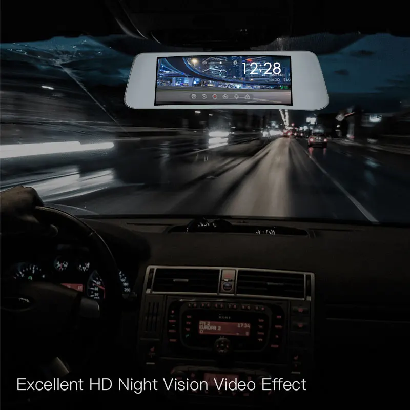 JADO D560 espejo Dvr dash Cámara avtoregistrator 6,86 pantalla Full HD 1080 P coche Dvr grabador dash cam - 5