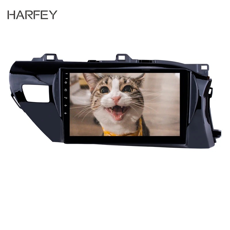 

Harfey 10.1" 2din Android 8.1 Car GPS Radio for Toyota Hilux Right Hand Drive 2016 2017 2018 Head unit Mirror Link 3G bluetooth