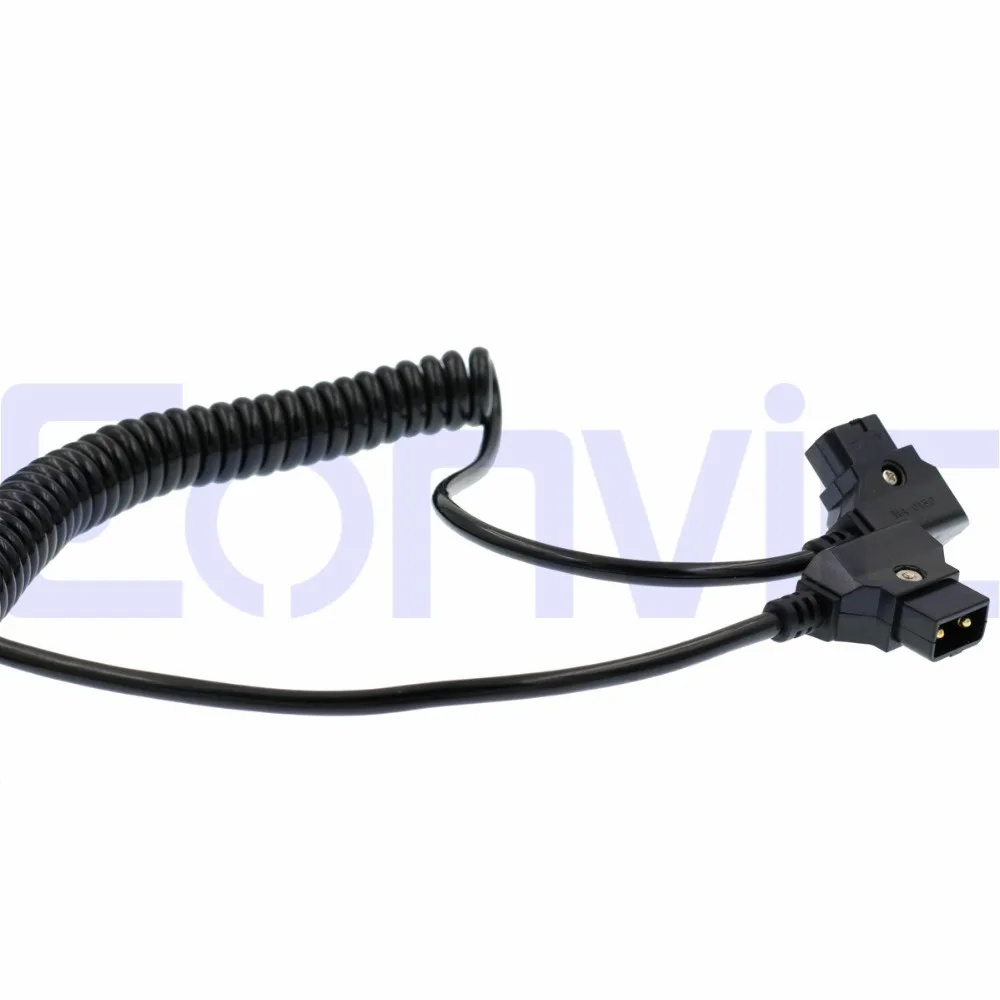 Eonvic D Tap Male к 12 VDC спиральный кабель для DSLR Rig Anton Bauer аккумулятор|d-tap male|d-tap cabled-tap battery