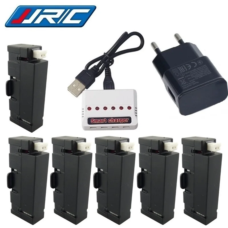 Оригинальный аккумулятор JJRC H37Mini с зарядным устройством 6 в 1 3 7 400 мАч 25c