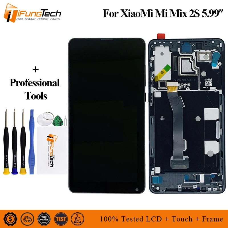 Для Xiaomi Mi Mix 2S Mix2S ЖК-дисплей сенсорный экран 100% новый дигитайзер в сборе 5 99 &quotдля