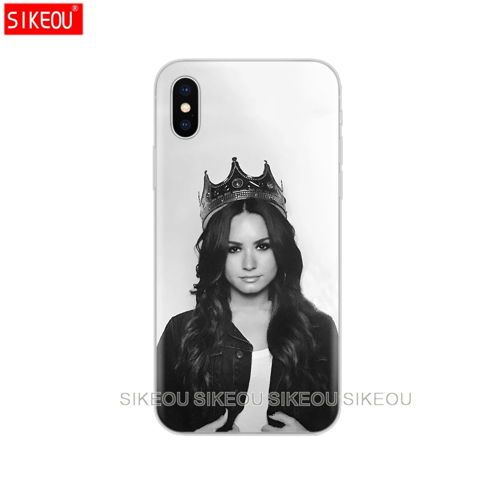 Силиконовый чехол для Iphone 6X8 7 6s 5 5S SE Plus 10 XR XS Max Demi Lovato|Бамперы| |