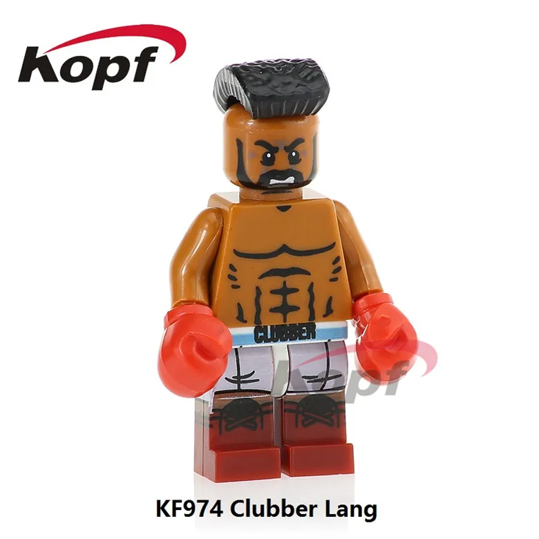 

20Pcs KF974 Super Heroes Clubber Lang Rocky Balboa Hulk Hogan Bricks Action Building Blocks Learning Bricks Toys for Children