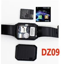 Smart Watch DZ09 Bluetooth Smartwatch Support SIM Card Phone Camera GSM/TF Men Wristwatch for IOS Android Phone PK U8 GV18 GT08