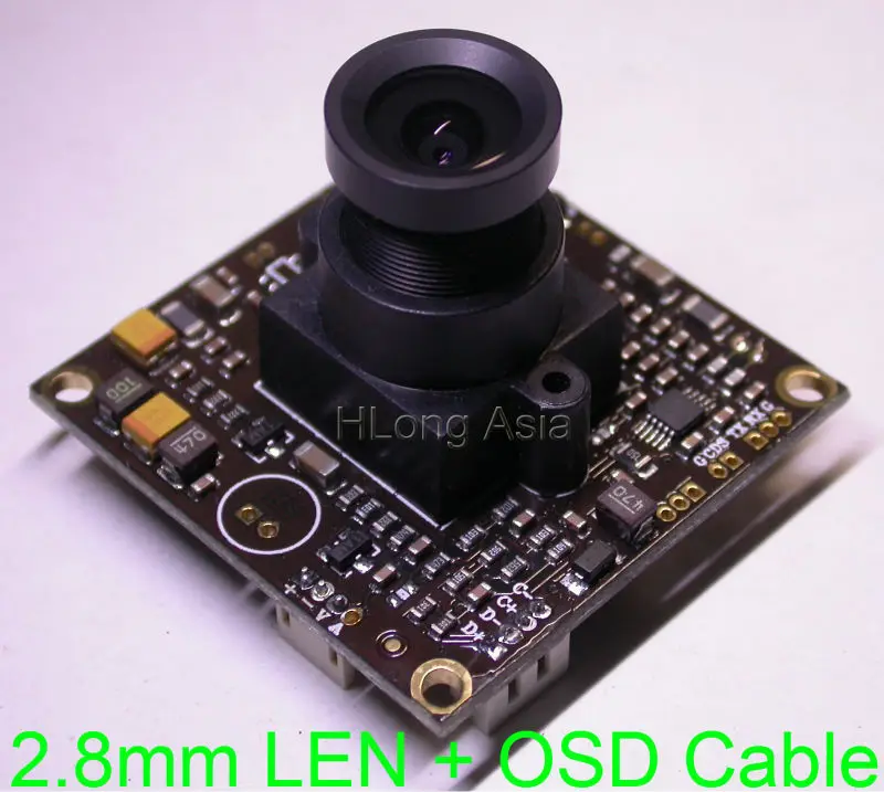 

2.8mm LEN WDR EFFIO-V 1/3" Sony dual speed CCD sensor ICX662/663 CXD4141 CCTV camera module board with OSD cable