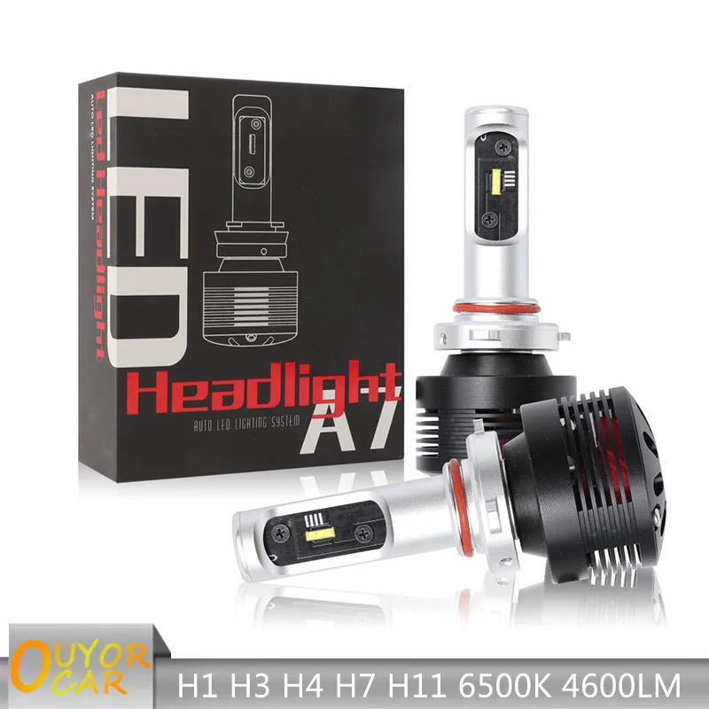 

LED H7 H4 H3 Hi Car Light H11 CSP Headlight Bulb H1 9005 9006 H8 H9 Luces 6000K 12V Auto LED Fog Salut lights Bulb No Error 2Pcs