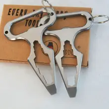EasyTo Carry EDC ключ отвертка ключ открывалка для бутылок карманный инструмент нержавеющая сталь 43BP