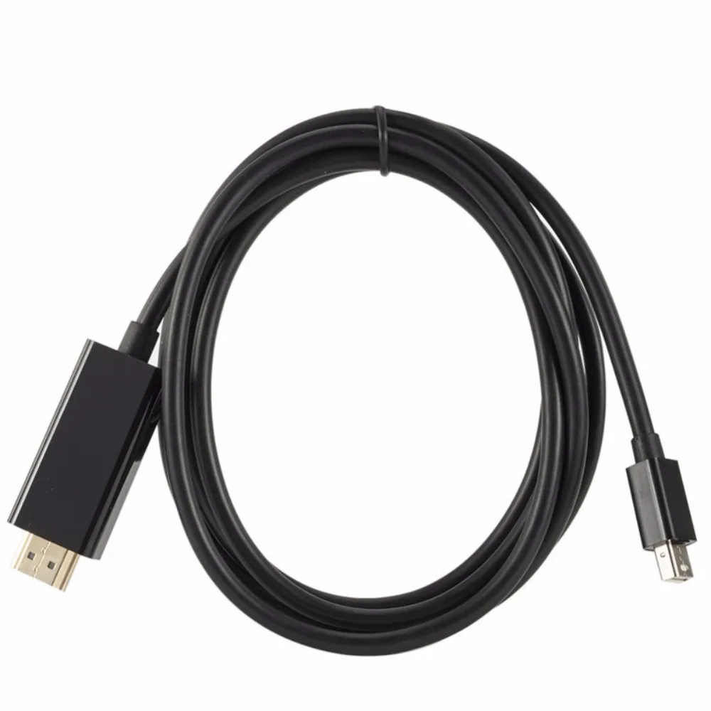 1,8 м Mini DP к HDMI кабельнь мини-дисплей адаптер аудио видео кабели до 10,8 Гбит/с для Apple Mac тв-проектор