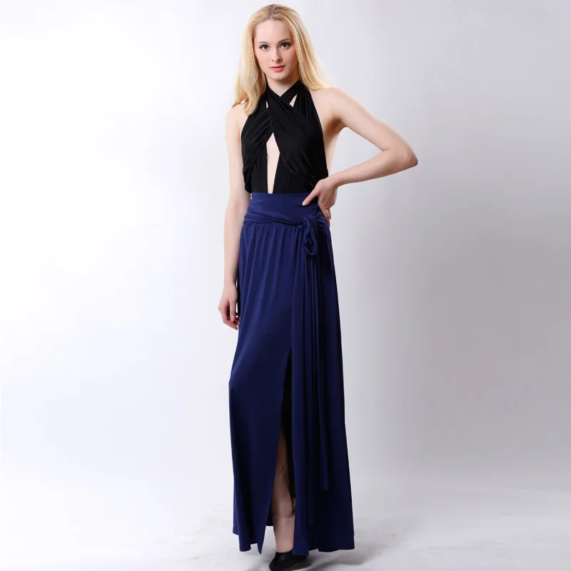 Forever Alta Saias Maxi Ocasional Navy Del Verano Larga Falda Cintura Moda Faldas Mujeres Partido Aff988 Longas Sexy green Blue Lápiz A Slim dTtZWx6wqd