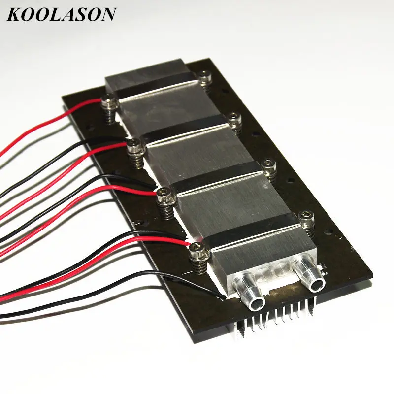 KS214 12V 240 Вт полупроводникового электронные Пельтье чип водяного охлаждения небольшого ПЭТ Кондиционер Алюминий радиатора