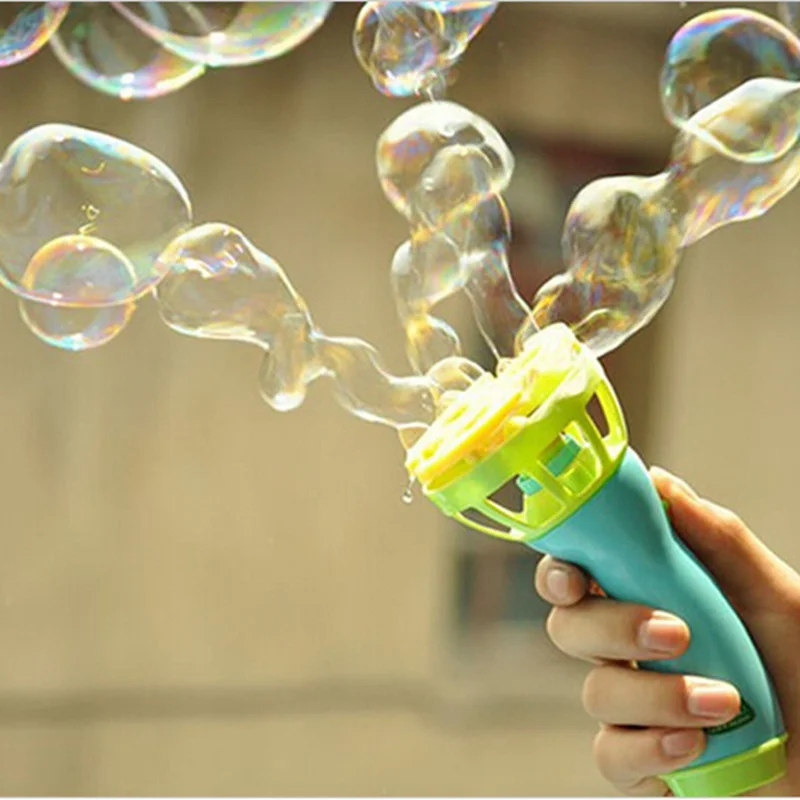 1 шт. 16 см Электрический мыльный пистолет для мыльных пузырей без ликера автоматическая машина для выдувания пузырьковой воды Детская летняя водяная пушка игрушка d22