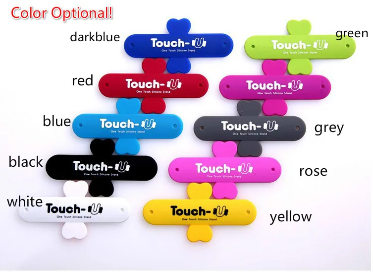 Mini Touch U One Touch Silicone Stand Finger Rings Universal Portable Phone Holder 11 Colors For iPhone 6 5s 7 Samsung Tablet PC Mini Touch U One Touch Silicone Stand Finger Rings Universal Portable Phone Holder 11 Colors For iPhone 6 5s 7 Samsung Tablet PC