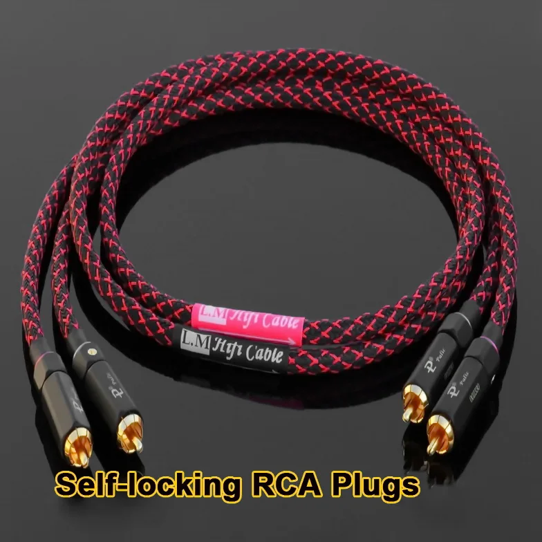 HIFI RCA самоблокирующийся кабель Budweiser разъем RCA/Canare Professional широковещательный
