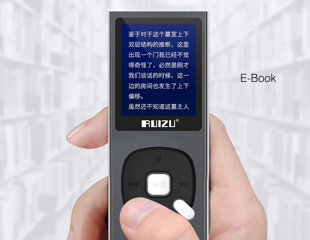 de Som Portátil Com Rádio FM Ebook gravador de Voz gravador