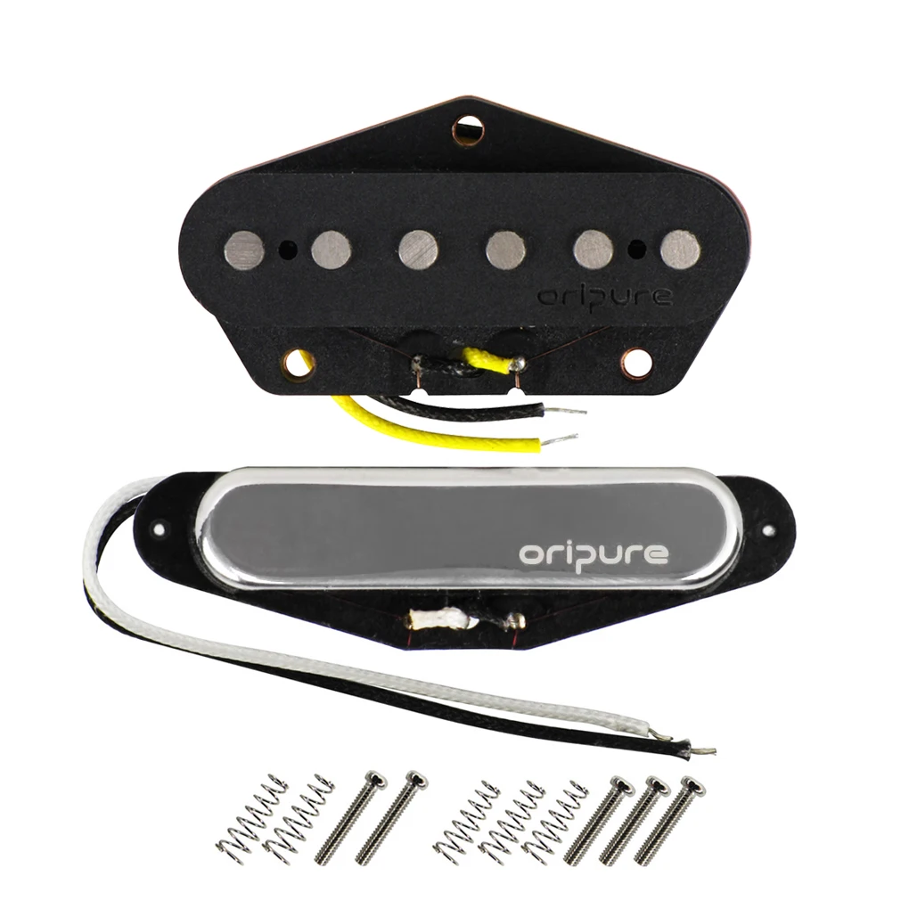 

OriPure Vintage Alnico 5 Electric Guitar Pickup Neck & Bridge Pickup Alnico V Set For Tele Guitar Parts