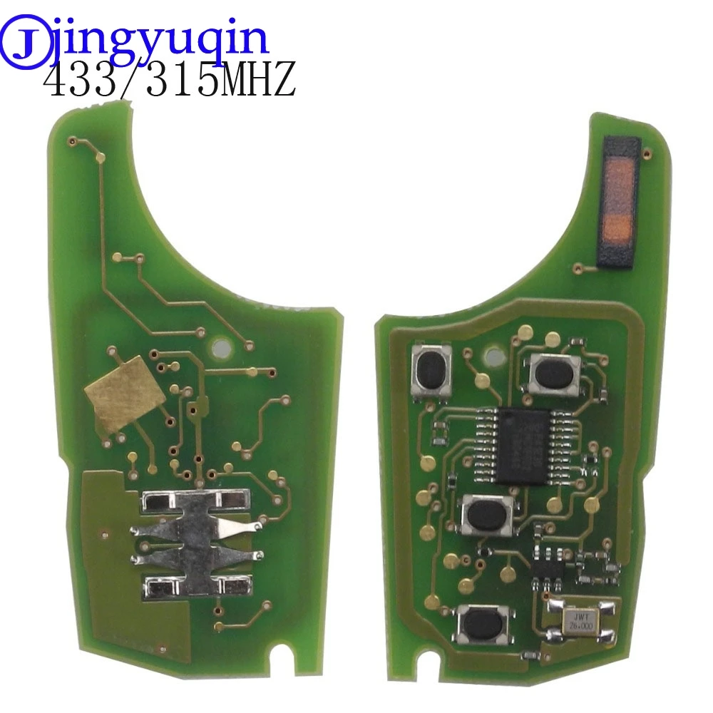 

jingyuqin 315/434Mhz Car Alarm Remote Key Circuit Board Electronic for Chevrolet Malibu Cruze Aveo Spark Sail 2/3/4 Buttons