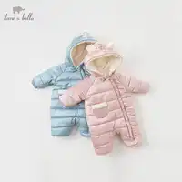 DBM8266 dave bella autumn new born baby print long sleeve romper infant toddler jumpsuit children boutique romper 1 piece