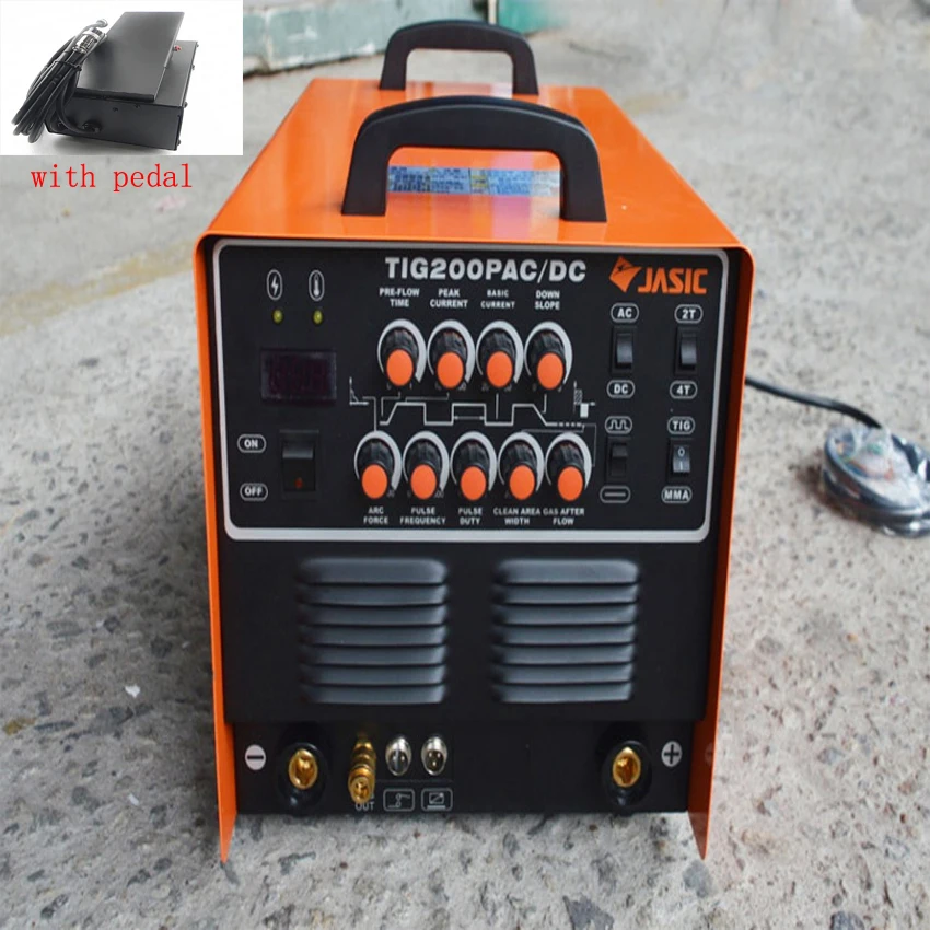 

1PC JASIC WSE-200P TIG200P AC/DC TIG/MMA Square Wave Pulse Inverter Welder 220-240V 50/60 HZ With Foot Control Pedal