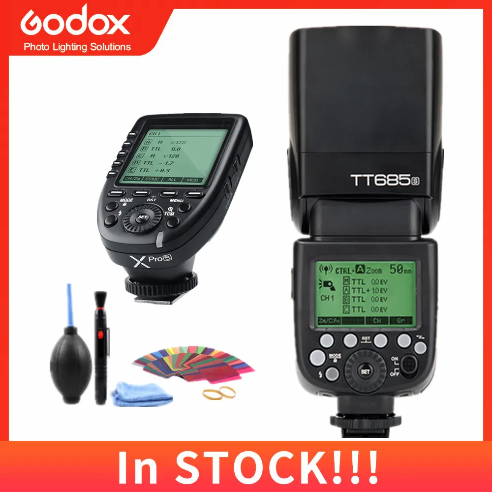 Godox TT685S 2,4G HSS 1/8000s ttl вспышка Speedlite XPro-S триггер X1T-S передатчик для sony A77II A7RII A7R A7000 A6500 A6300