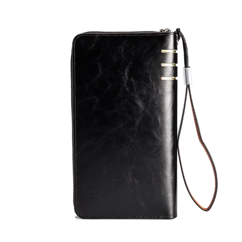 Baellerry 2020 Luxury Leather Men's Wallet Long High Quality Purse Male Coin Pocket Card Holder Large Capacity Money Bag for Men