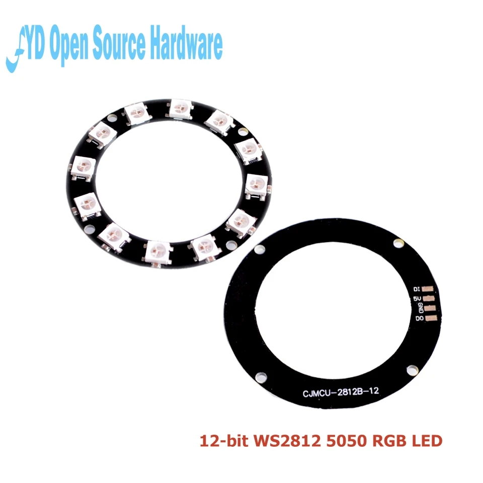 100pcs 12-bit WS2812 5050 RGB LED intelligent full-color RGB ring development board ring 100pcs 12-bit WS2812 5050 RGB LED intelligent full-color RGB ring development board ring