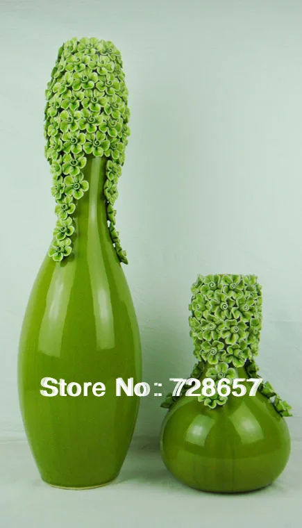 Керамика для обустройства дома ваза с остеклением поверхности и ручной ущипнул цветок