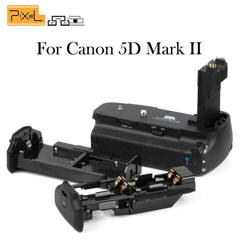 

Pixel Vertax E6 Battery Grip for Canon 5D Mark II camera as BG-E6
