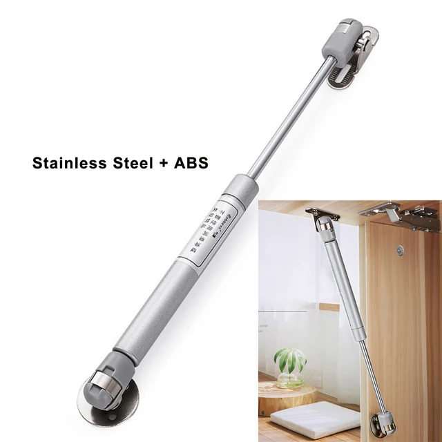 1pc Stainless Steel Door Closer Furniture Cabinet Stay Soft 1pc Stainless Steel Door Closer Furniture Cabinet Stay Soft Close Hinge Hydraulic Gas Lift Strut Support Rod Pressure 100n