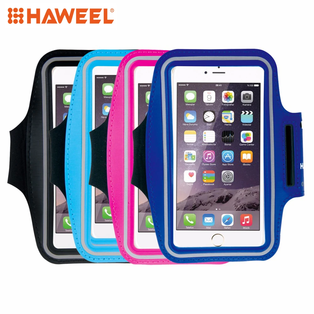 Спортивный чехол HAWEEL с отверстием для наушников и карманом ключей iPhone 6 Plus Samsung