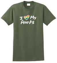 Printed T Shirts Online Short Sleeve Zomer Crew Neck I Love My Aunts Pro Lgbt Gay Lesbian Aunt T Shirts For Men aunts