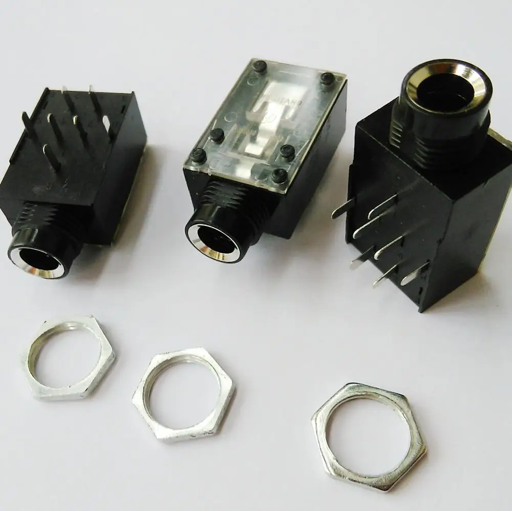 100PCS 7PIN 1 4 6 35mm Stereo Jack Socket FOR Microphone DJ Headphone XLR plug