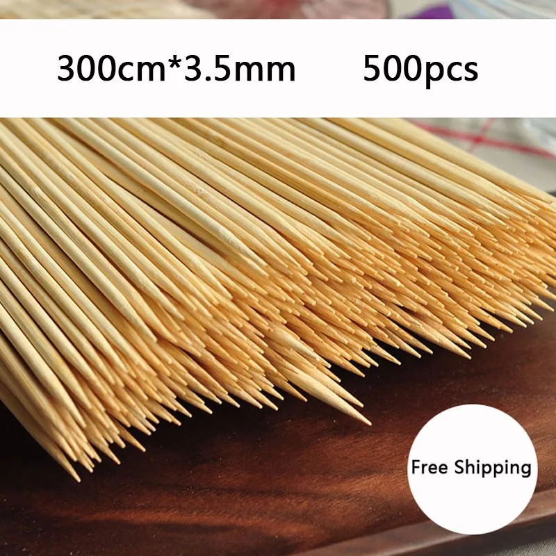 30x3.5mm bamboo BBQ Skewers (5)