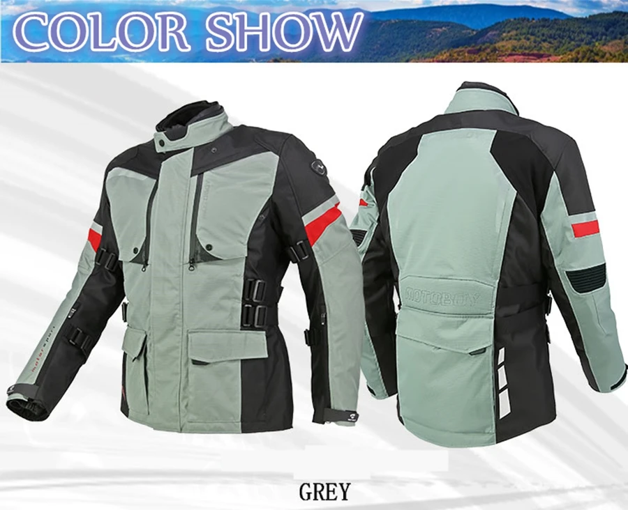 1 комплект Мужская гоночная куртка для мотокросса 3 слоя водонепроницаемый ветрозащитный Теплый костюм мотоциклетная куртка и штаны