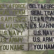 Пользовательское имя лента A-TACS AU фон черно-зеленые буквы вышивка патч